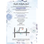 Kad kahwin Digital JPEG and PDF