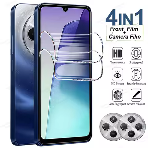 4IN1 Soft Hydrogel Film For Xiaomi Redmi 14C 15 15C 13 13C 12 12C A1 A2 Plus A3 Turbo 3 10C 10A 10 9