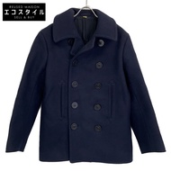 Buzz Rickson's BR11554 海軍藍海軍服裝廠雙排扣大衣，38 碼（二手）