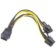 Data cable Graphics 6pin to dual 8pin 6P to 6 + 2P 6P to 6 + 2 graphics cable Graphics 6P to 8Pin sl