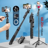 【In stock】L16 1530mm Wireless Selfie Stick Tripod Stand Foldable Monopod for Gopro Action Cameras Smartphones Balance Steady Shooting Live 4JJZ