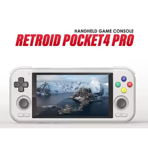 Retroid Pocket4 Pro Handheld Game Console 4.7'' IPS Touch Screen RP4 Android 13 Retro Video Game Pla