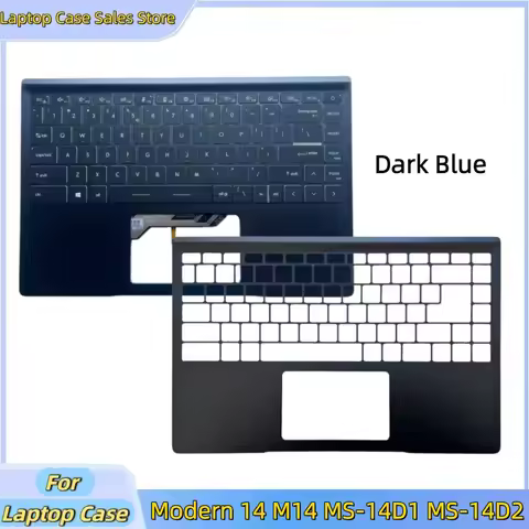 New laptop For MSI Modern 14 M14 MS-14D1 MS-14D2 Upper Case Palmrest Cover C shell backlit keyboard 
