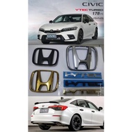 HONDA CIVIC FE RS Black Gold Chrome Matte Black Emblems Logo