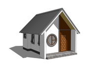 แบบบ้านชั้นเดียว ขนาด 1 ห้องนอน 1 ห้องน้ำ และ1 ห้องครัว ขนาดพื้นที่ 26.14 ตารางเมตร P.B. HOUSE รหั