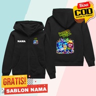 Inside Out 2 Kids Zipper Hoodie Jacket Boys & Girls Zipper Jacket/ Custom Name Inside Out 2