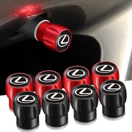 4PCS Dustproof Car Tire Valve Caps Wheel Rim Stem Covers For Lexus RX300 NX300h NX NX200T