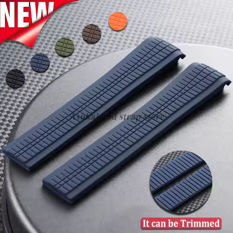 21mm Silicone Watchstrap for Patek Philippe Aquanaut Series 5164/5167 Waterproof Soft Anti-Dust Rubb