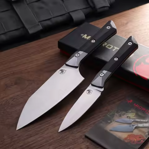 Microtech Three-Dee Outdoor Small Knife - High Hardness, Sharp Kitchen, Household, Camping Multi-fun