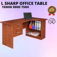 Superior Compact Office Table L Shape | Meja Pejabat | Office Table | Study Table | Home Office Desk