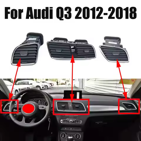 For Audi Q3 2012-2018 Center Console Air Outlet Car Interior Accessories Air Conditioning Vent Dashb