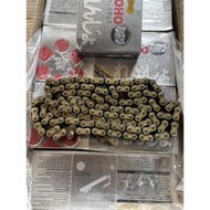 CHOHO MOTORCYCLE CHAIN 428H-142L /415H-140L <GOLD>EXTRA LONG