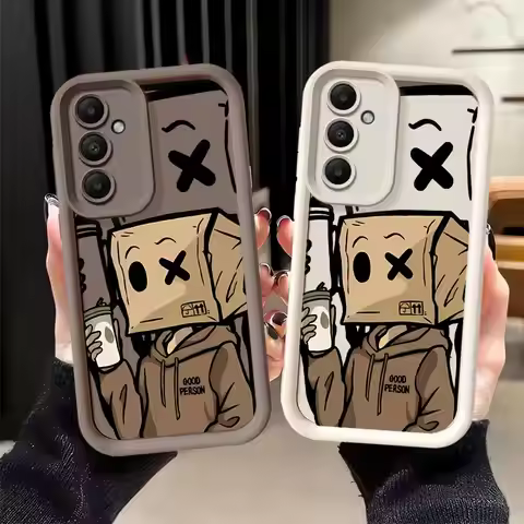 Coffee Box Boy Case for Samsung Galaxy A14 A22 A06 A36 A12 A07 A13 A30 A73 A05 A16 A25 A17 A24 A35 A