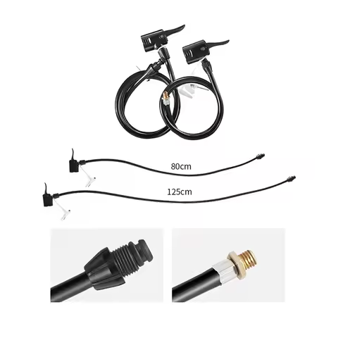 70/80/120CM Bike Air Pump Extension Tube Pump Bicycle Hose Air Pump Connector Bike Air Pump Tire Inf