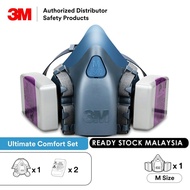 3M 7502 Dual Cartridges Respirator + 7093 P100 Filter