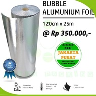 NEW PRODUK PLASTIK BUBBLE / BUBLE WRAP ALUMUNIUM FOIL DKM+ ROLL 120X25