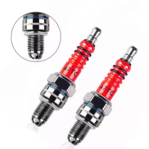 Motorcycle Spark Plug High Performance 3-Electrode Spark Plug A7TC D8TJC For 50CC-150CC ATV GY6 50cc