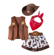 🎉Cosplay🎉 Fantasia Purim Halloween Costumes For Baby Toddler Kids Child Girls Cowgirl Cowboy Costume