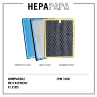 EUROPACE EPU 370C Compatible HEPA, Carbon &amp; Catalyst Filters [7 Days Return] [Free Alcohol Swab] [SG Seller] [HEPAPAPA]