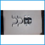 ✸ ✧ PVC pipe clamp,conduit clamp. 1/2" 20mm. 2 hole, galvanize iron. buy 50pcs.for 175Php.
