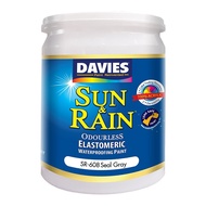 ❂ ◯ ∆ ◶ ◂ ▍ Davies Sun And Rain Elastomeric Water Proofing Paint Seal Gray (Sr-608) 1L