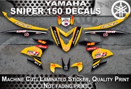 Sniper 150 decals  YELLOW