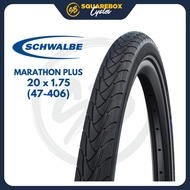 SCHWALBE Marathon plus outer tyre 20 inch 1.75 (47-406) Reflective Side Wall