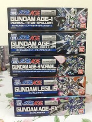 BB戰士 機動戰士高達AGE NO.369 GUNDAM AGE-1 /NO.371 GUNDAM AGE-2/NO.372 GUNDAM AGE-3 NORMAL/NO.374 GUNDAM LEG