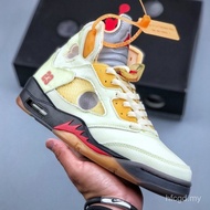 Basketball shoes Off-White x Air Jordan 5 AJ5 DH8565 100