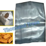 plastic tempe (tak ada lubang) 3x7/3x8/3x9/3x10 Clear PP - 08 ( 0.08mm ) 2kg+- Transparent PP Plastics Bag