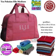 Tas Travel Bag ELLE Tas Multifungsi 2in1 Bisa Selempang Bisa Jinjing Tas Baju Tas Pakaian Mudik Tas 