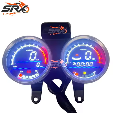 With RPM Motorcycle Speedometer LED Digital Meter Gauge For Suzuki GN125 GN 125