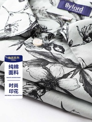 Byford Byford Hawaii Full Print Shirt Men Short Sleeve Summer Pure Cotton Seaside Beach Vacation Flo