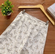 FLORAL SKIRT panjang 95cm korean skirt rok A Line rok motif bunga polkadot lucu highweist