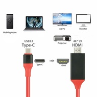 Type-C to HDMI HDTV 4K Cable USB-C Type C Android Phone To TV projector For Samsung Huawei Xiaomi