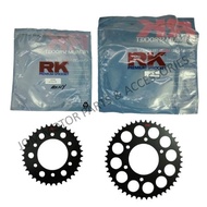 【RK】415 TAMASHI BLACK YAMAHA Y16 Y15 FZ150 Rear Sprocket Spoket Belakang (37T-48T)