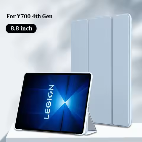 For Lenovo Legion Y700 Gen 4 Case tb322fc Trifold PU Leaher Soft TPU Back Stand Tablet Coque For Leg