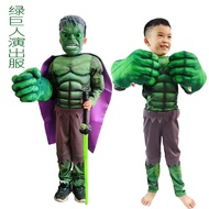 [SG STOCK] Halloween Green Hulk Kids Adult Muscle Costume for Cosplay Anime Convention New Character Dress-Up