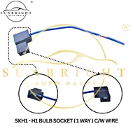 H1 BULB SOCKET ( 1 WAY ) C/W WIRE