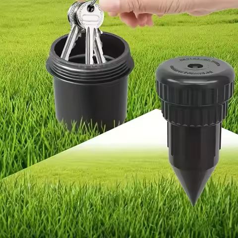Sprinkler Key Hider, Hide A Key Outside Sprinkler Head - Waterproof Outdoor Key Holder for Garden, Y