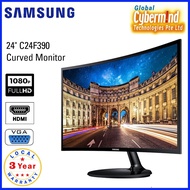 Samsung Monitor 23.5″ Curved Monitor C24F390 / C24F390FHE (Local Distributor Stocks / Samsung Singapore on-site service)