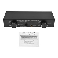 Ado)LYNEPAUAIO Amplifier Speaker Selector Switch Switcher 4 Input 4 Output Power Amplifier Speaker S