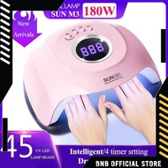 Newest! Rainsolid 45LED 180W UV LED Nail Dryer Curing Lamp Gel Polish Dryer For UV LED Light SUN-M3