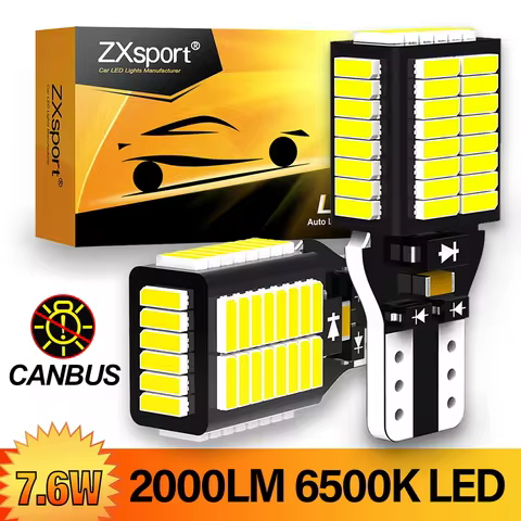 2000LM Canbus T15 T16 LED Reverse Lights W16W Car Back Up Rear Lamp For Audi A3 A4 B6 B8 A6 C6 80 B5