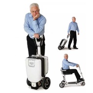 電動 摺疊車 滑板車 充電車 可折疊 老年 老人 電動三輪 代步 車 行李箱 輪椅(免運)