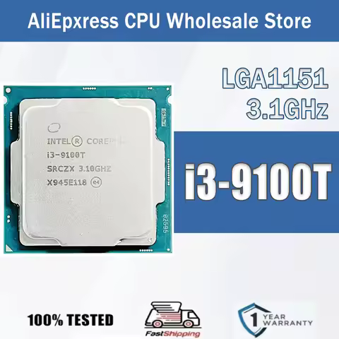 Intel Core i3-9100T 4 cores 4 threads 3.1GHz 6MB 35W i3 9100T Computer CPU Processor Server Package 