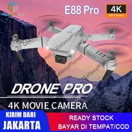 (Dikirim Dari Jakarta) E88 PRO 4K Drone Pro Shoot Murah Original Indoor Outdoor E88 Pro Mini RC 8K H