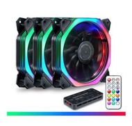 全城熱賣 - 電腦機箱風扇 發光機箱風扇(魔方RGB/3風扇配套)