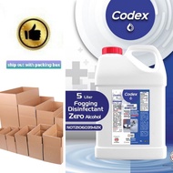 [ KKM Approved ]Codex Nano Mist Sanitizer 5L Liquid Disinfectant Sanitizer Non-Alcohol fogging disinfectant -Ready Stock - well packing with box - fast shipping