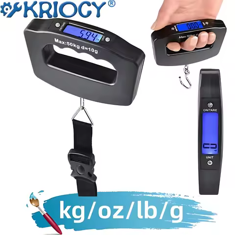 50kg Digital Luggage Scale Portable Suitcase Scale Handheld Electronic Scales Backlight Digital Disp